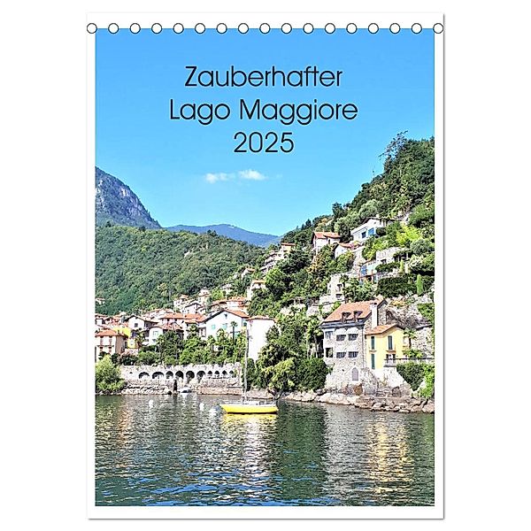 Zauberhafter Lago Maggiore (Tischkalender 2025 DIN A5 hoch), CALVENDO Monatskalender, Calvendo, Christine Konkel