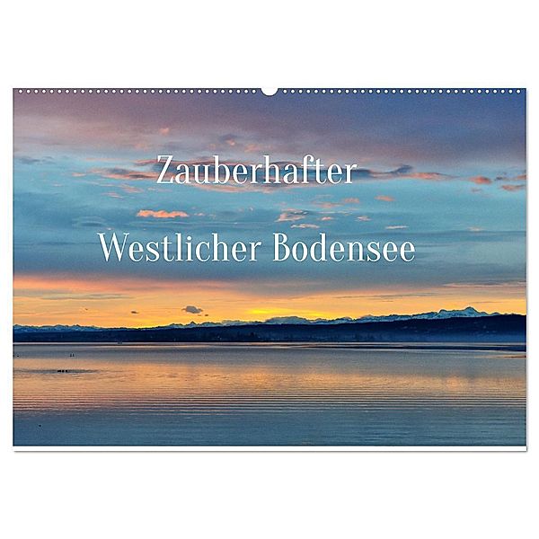 Zauberhafter Westlicher Bodensee (Wandkalender 2024 DIN A2 quer), CALVENDO Monatskalender, Friedrich Pries