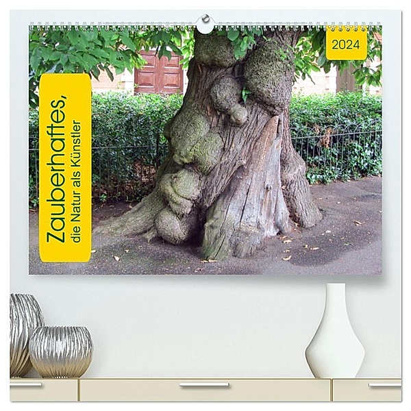 Zauberhaftes, die Natur als Künstler (hochwertiger Premium Wandkalender 2024 DIN A2 quer), Kunstdruck in Hochglanz, Angelika keller