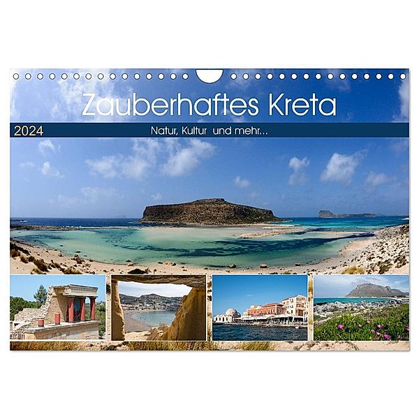 Zauberhaftes Kreta (Wandkalender 2024 DIN A4 quer), CALVENDO Monatskalender, Frauke Scholz