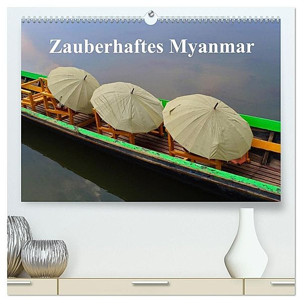 Zauberhaftes Myanmar (hochwertiger Premium Wandkalender 2025 DIN A2 quer), Kunstdruck in Hochglanz, Calvendo, Luana Freitag