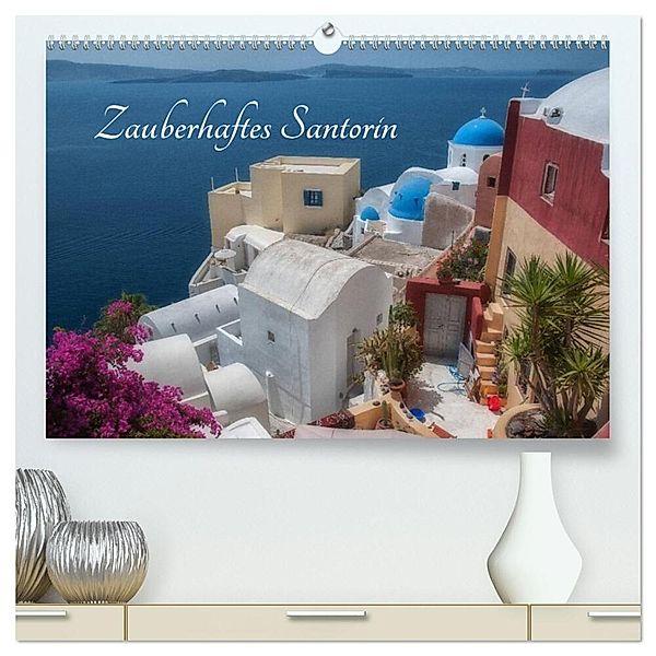 Zauberhaftes Santorin (hochwertiger Premium Wandkalender 2024 DIN A2 quer), Kunstdruck in Hochglanz, Stefan Willmann