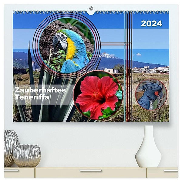 Zauberhaftes Teneriffa (hochwertiger Premium Wandkalender 2024 DIN A2 quer), Kunstdruck in Hochglanz, Claudia Kleemann
