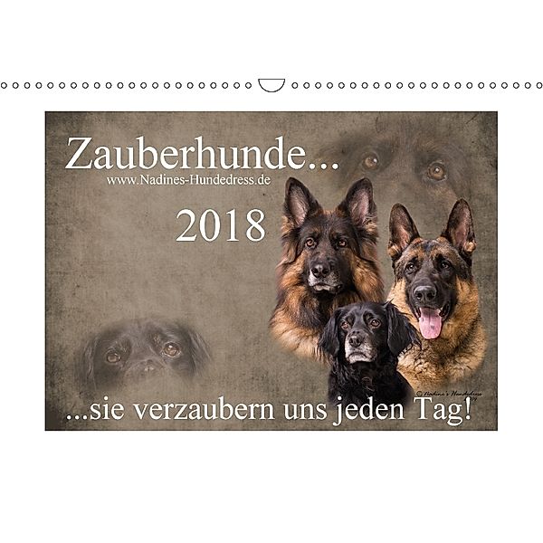 Zauberhunde... sie verzaubern uns jeden Tag! (Wandkalender 2018 DIN A3 quer), Nadine Hofer-Ott