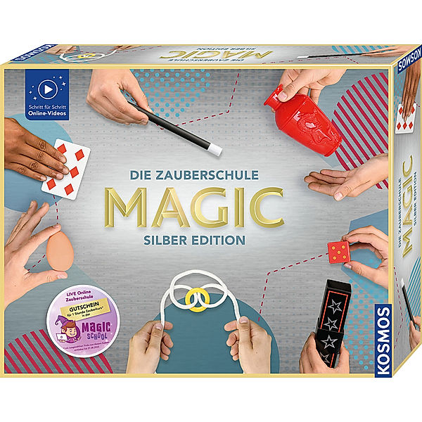 KOSMOS Zauberkasten DIE ZAUBERSCHULE MAGIC - SILBER EDITION