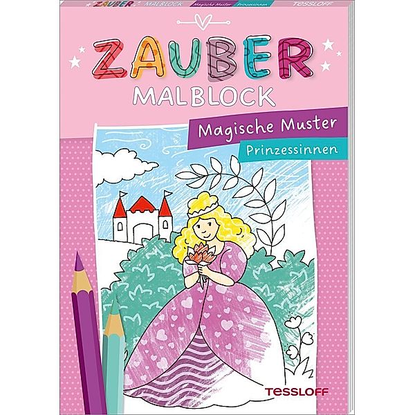 Zaubermalblock. Magische Muster. Prinzessinnen