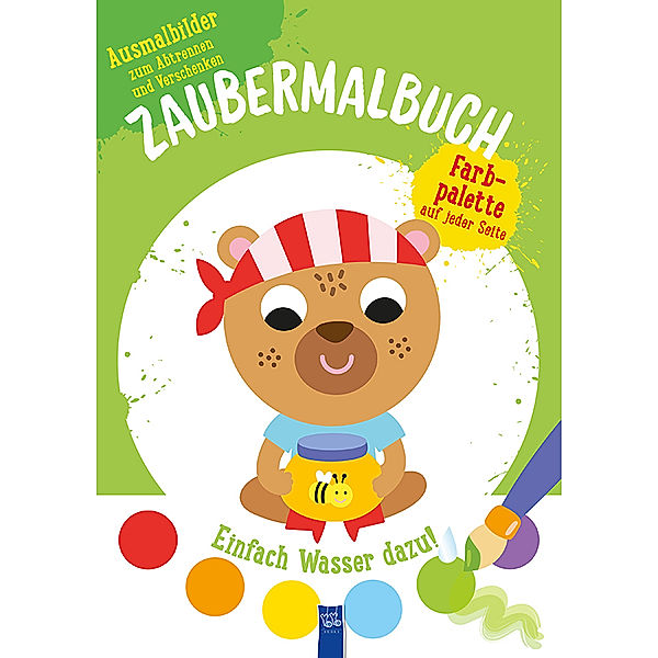 Zaubermalbuch / Zaubermalbuch - Bär (grün)
