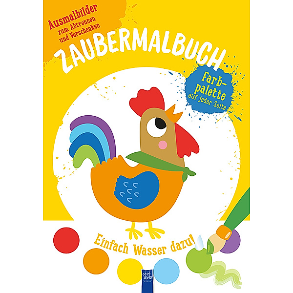 Zaubermalbuch / Zaubermalbuch - Hahn (gelb)