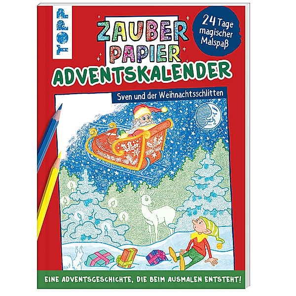 Zauberpapier Adventskalender - Sven und der Weihnachtsschlitten, Norbert Pautner