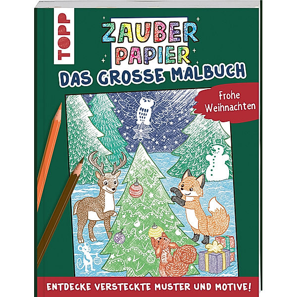 Zauberpapier - Das grosse Malbuch - Frohe Weihnachten, Mimi Hecher