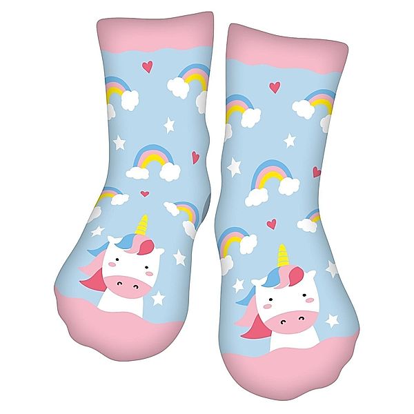 Zaubersocken für Kinder Motivdruck 'EINHORN'