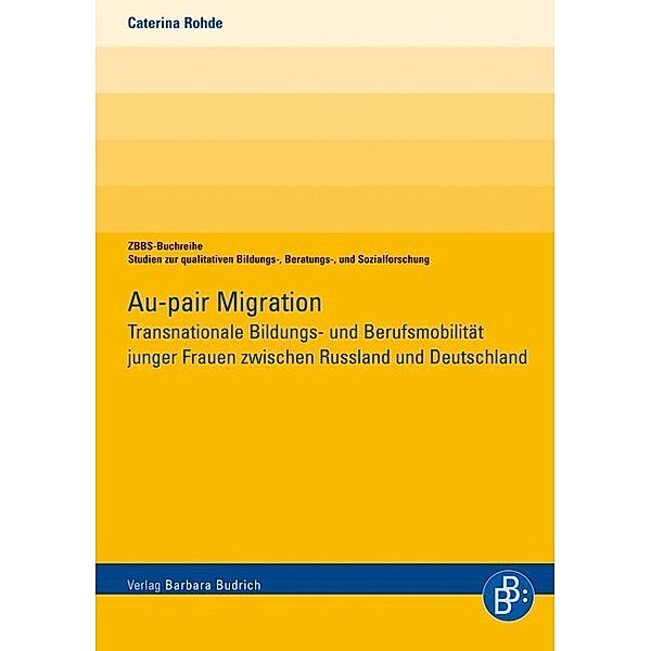 ZBBS-Buchreihe / Au-pair Migration, Caterina Rohde