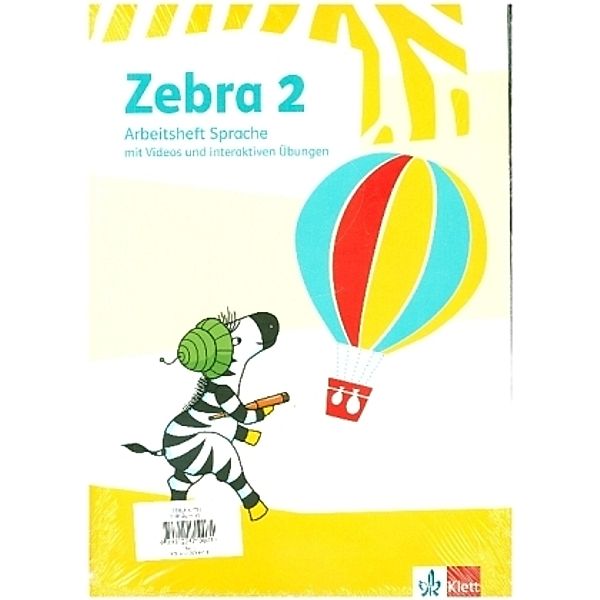 Zebra 2, Arbeitsheft Sprache, Arbeitsheft Lesen/Schreiben mit digitalen Medien Klasse 2, 2 Bde.