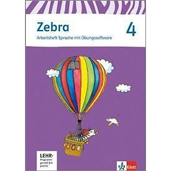 Zebra, Ausgabe ab 2011: 4. Schuljahr, Arbeitsheft Sprache mit CD-ROM