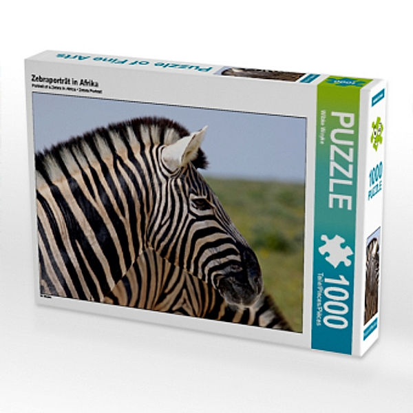 Zebraporträt in Afrika (Puzzle), Wibke Woyke