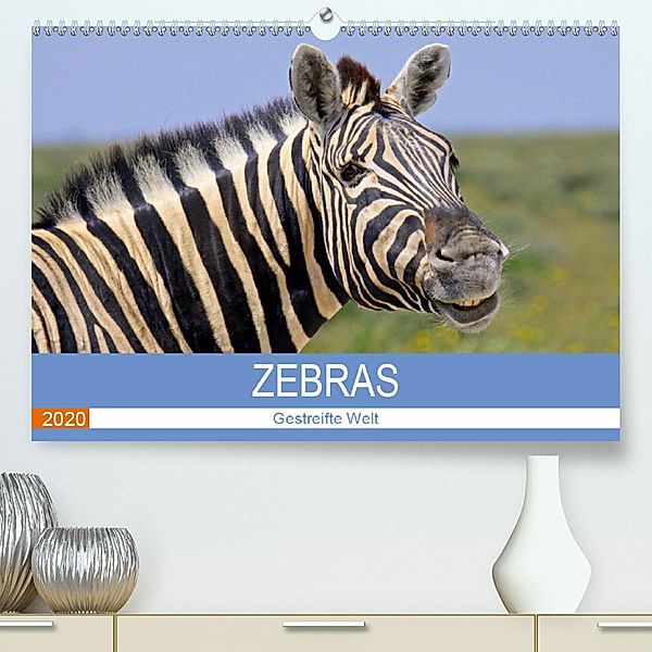 Zebras - Gestreifte Welt (Premium-Kalender 2020 DIN A2 quer), Wibke Woyke