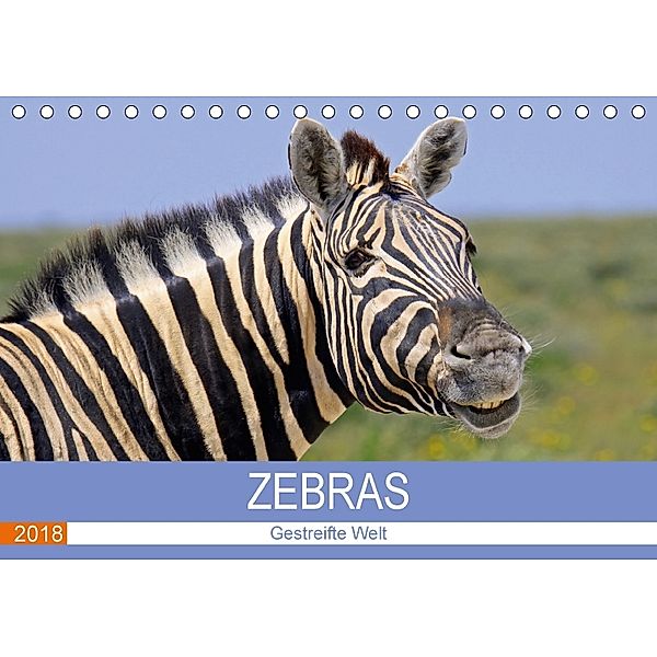 Zebras - Gestreifte Welt (Tischkalender 2018 DIN A5 quer), Wibke Woyke