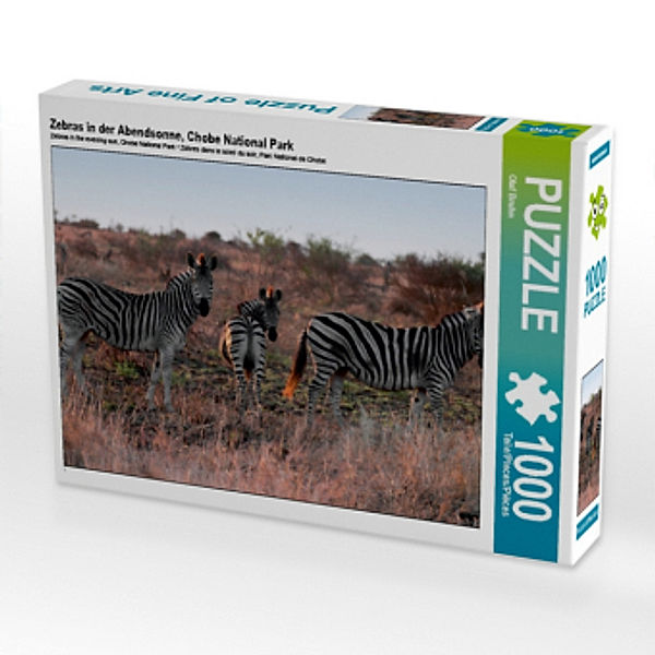 Zebras in der Abendsonne, Chobe National Park (Puzzle), Olaf Bruhn
