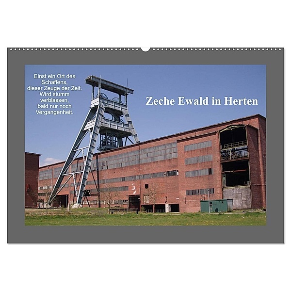 Zeche Ewald in Herten (Wandkalender 2024 DIN A2 quer), CALVENDO Monatskalender, Uwe Bernds