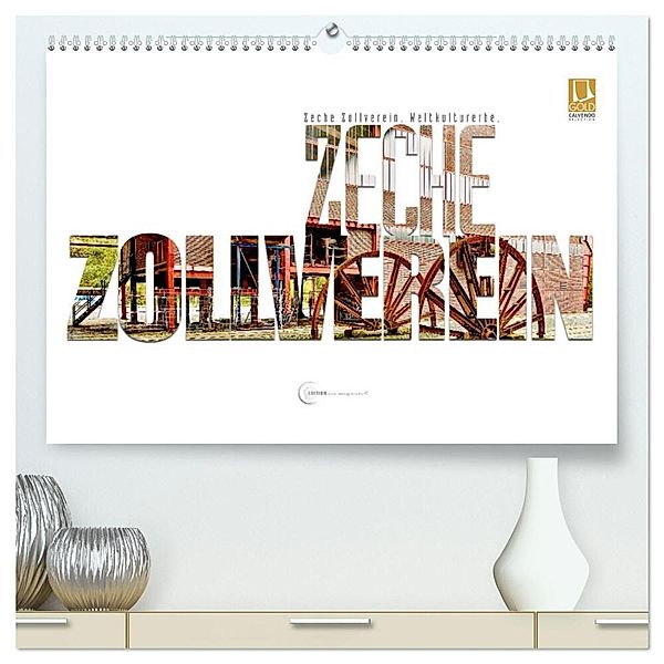 Zeche Zollverein. Weltkulturerbe. (hochwertiger Premium Wandkalender 2024 DIN A2 quer), Kunstdruck in Hochglanz, arne morgenstern