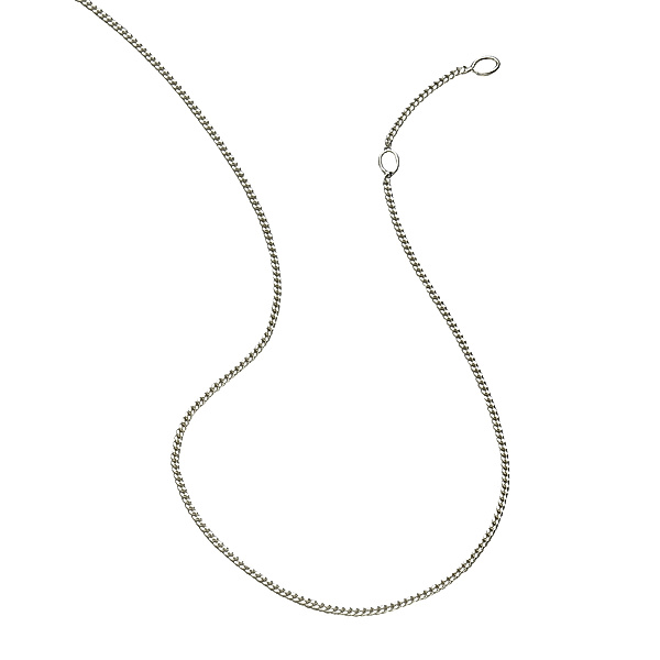 Zeeme Basic Halskette 925/- Sterling Silber 36/38 cm rhodiniert