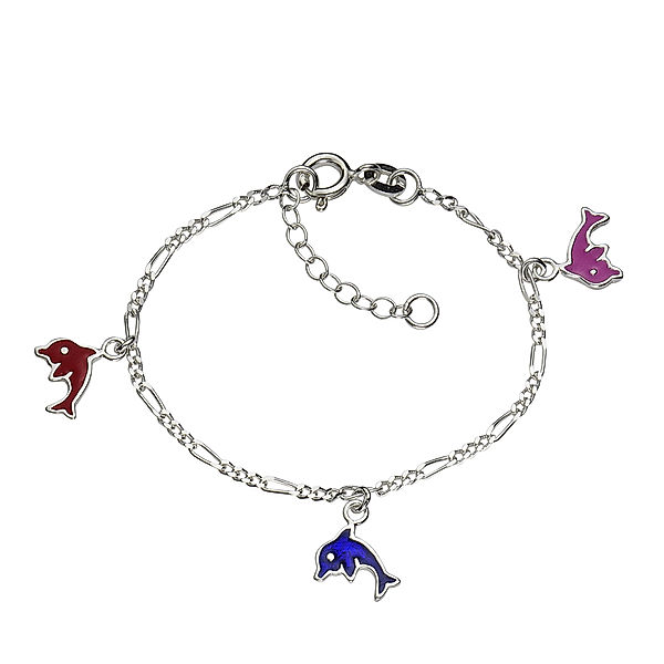 ZEEme for Kids Zeeme for Kids Armband 925/- Sterling Silber bunt 12,5/15cm Glänzend