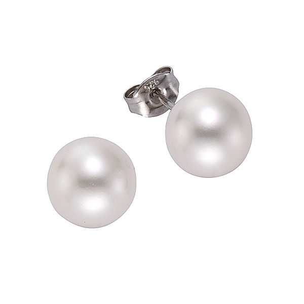 Zeeme Pearls Ohrstecker 925/- Sterling Silber 1,0cm Glänzend