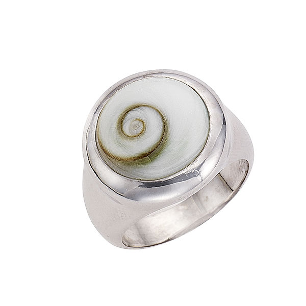 Zeeme Pearls Ring 925 Muschel weiß rhodiniert (Größe: 056 (17,8))