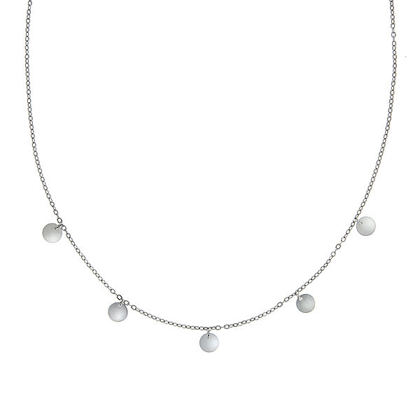Zeeme Silber Halskette 925/- Sterling Silber 42+3cm Glänzend