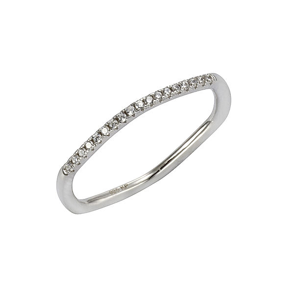 Zeeme Silber Ring 925/- Sterling Silber Zirkonia weiß Glänzend (Größe: 052 (16,6))