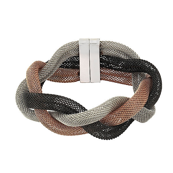 Zeeme Stainless Steel Armband Edelstahl 20cm Tricolor