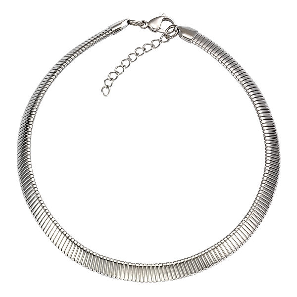 Zeeme Stainless Steel Collier Edelstahl 42/50+5cm Glänzend (Größe: 50)