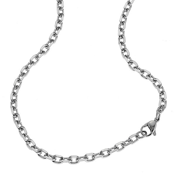 Zeeme Stainless Steel Collier Edelstahl Glänzend (Größe: 60cm, Ausführung: 60cm)