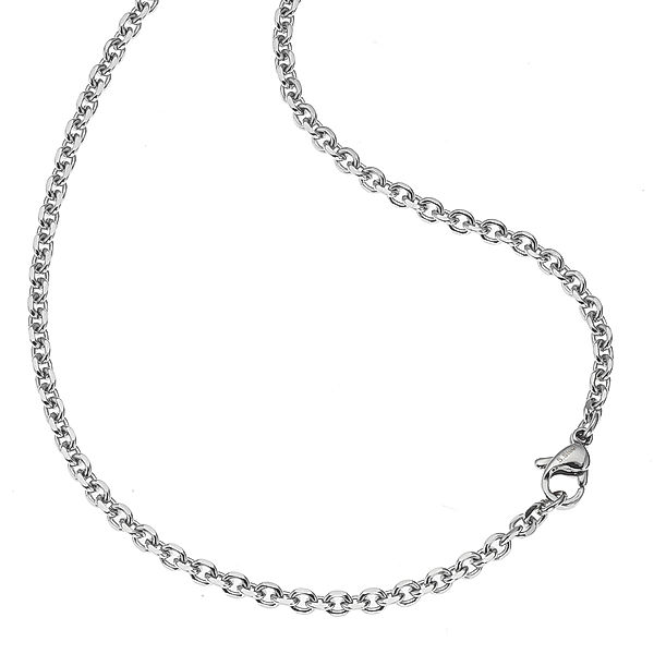 Zeeme Stainless Steel Collier Edelstahl Glänzend (Größe: 50, Ausführung: 50cm)