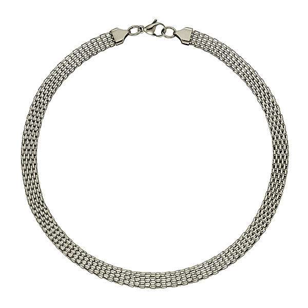 Zeeme Stainless Steel Collier Edelstahl Glänzend (Größe: 43cm)