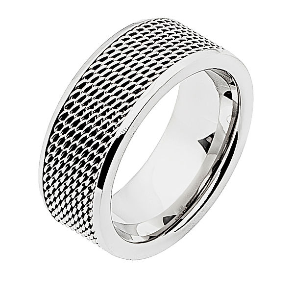 Zeeme Stainless Steel Ring Edelstahl Glänzend (Größe: 062 (19,7))