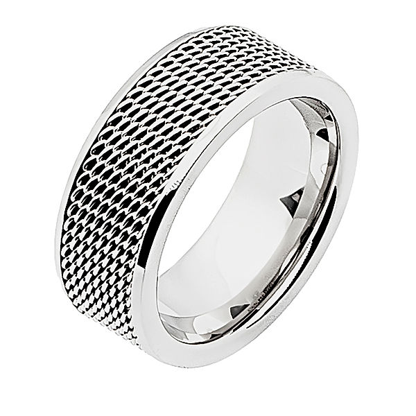 Zeeme Stainless Steel Ring Edelstahl Glänzend (Größe: 054 (17,2))