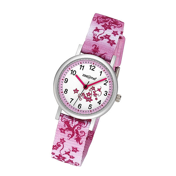 Zeeme Watches Kinderarmbanduhr pink 19cm Aluminium analog Quartz Mineralglas