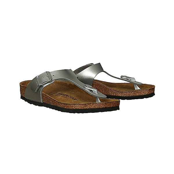 BIRKENSTOCK Zehentrenner GIZEH KIDS BF ELECTRIC METALLIC in silber