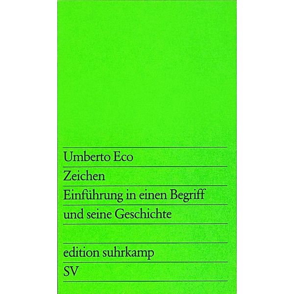 Zeichen, Umberto Eco