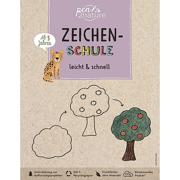 Zeichen-Schule leicht & schnell. Zeichnen lernen für Kinder ab 5 Jahren, pen2nature