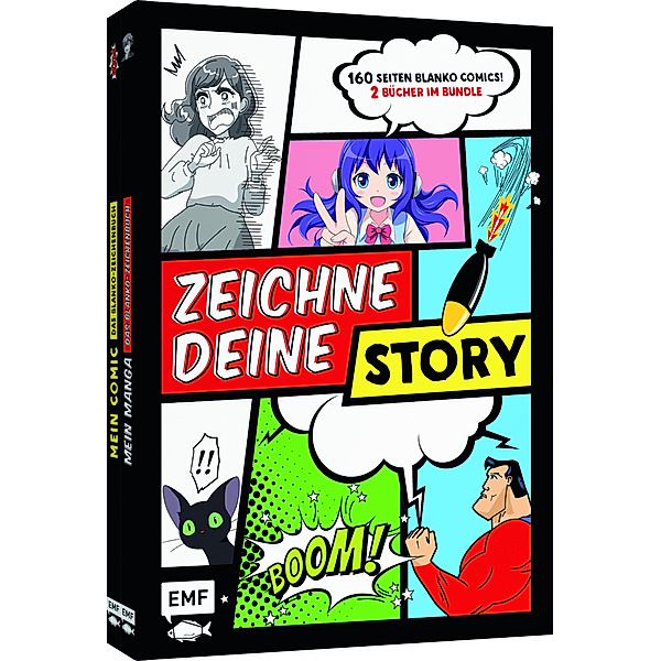 Zeichne deine Story - Blanko Comics: Zwei Bücher im Bundle