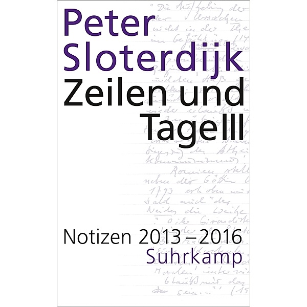 Zeilen und Tage III, Peter Sloterdijk