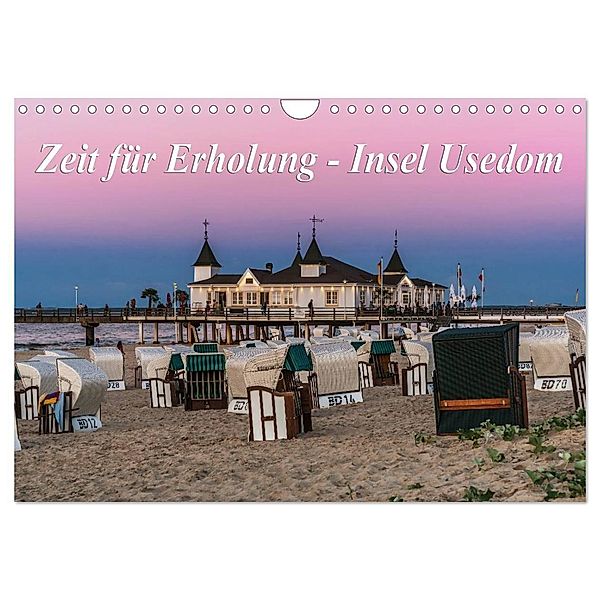 Zeit für Erholung - Insel Usedom / Geburtstagskalender (Wandkalender 2024 DIN A4 quer), CALVENDO Monatskalender, Gunter Kirsch