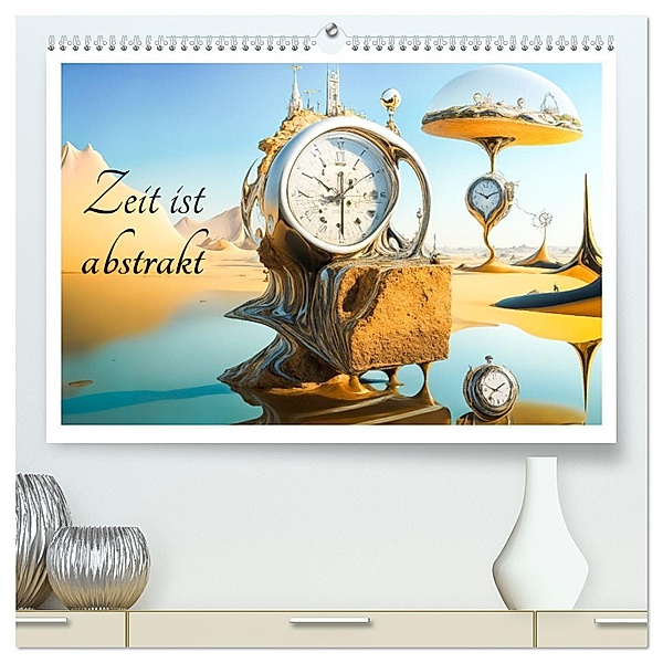 Zeit ist abstrakt (hochwertiger Premium Wandkalender 2024 DIN A2 quer), Kunstdruck in Hochglanz, Dirk rosin
