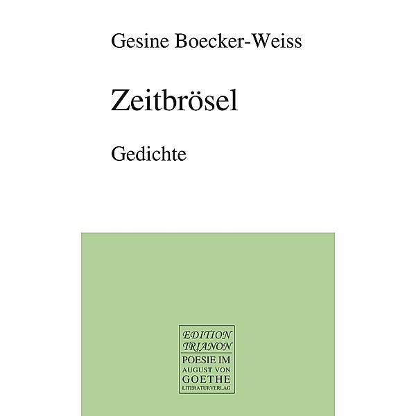 Zeitbrösel, Gesine Boecker-Weiss