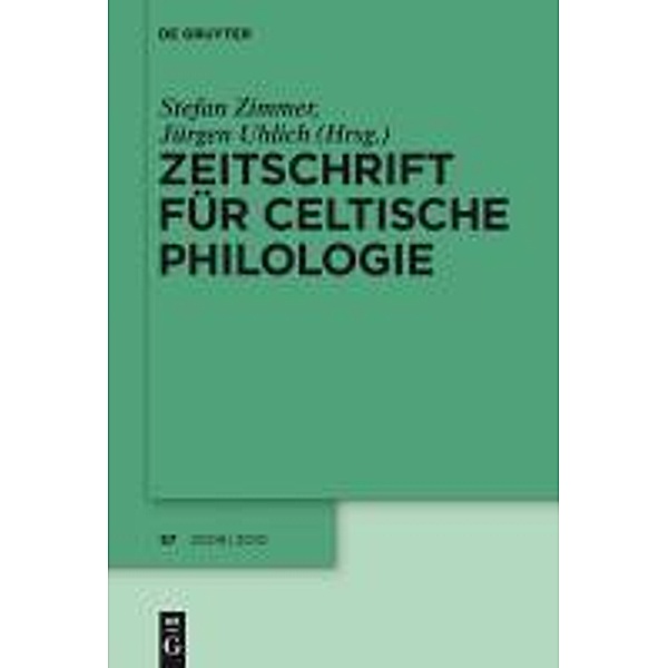 Zeitschrift für celtische Philologie 57/2009, Rolf Ködderitzsch