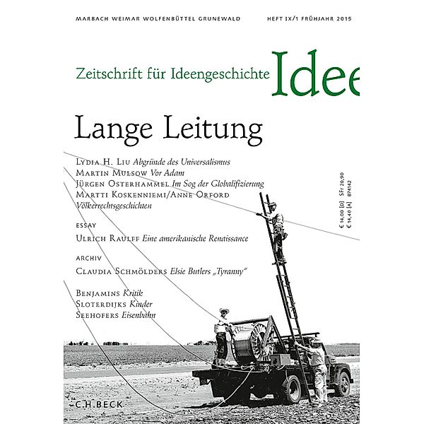 Zeitschrift für Ideengeschichte Heft IX/1 Frühjahr 2015