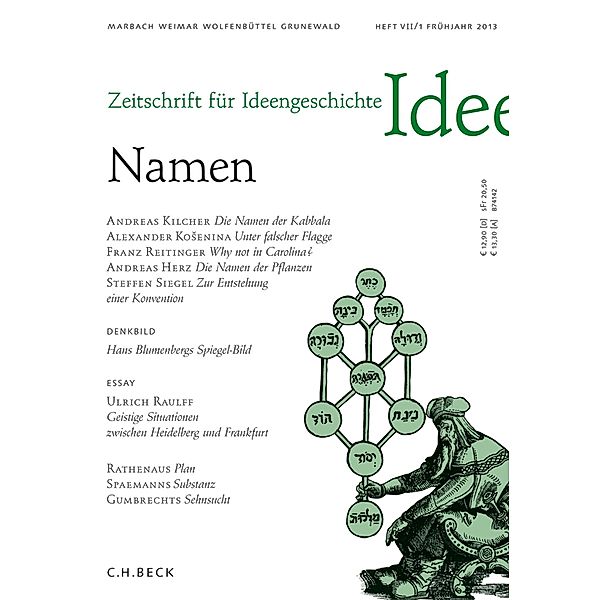 Zeitschrift für Ideengeschichte Heft VII/1 Frühjahr 2013