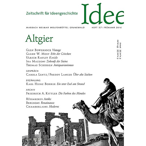 Zeitschrift für Ideengeschichte Heft X/1 Frühjahr 2016